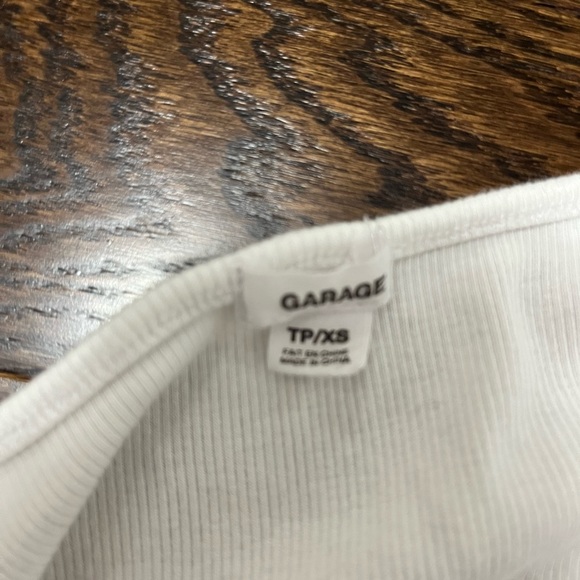 Garage- white button up tee shirt - Picture 3 of 3